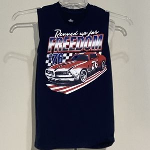 Patriotic Boys Sleeveless Tee Shirt
